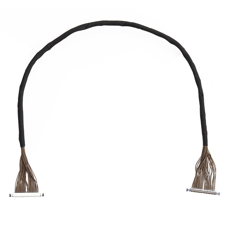 Cáp Lvds cho máy bay không người lái 32P Connector 32 Pin Micro Coaxial Cable I PEX 0.3mm Pitch 20496-032T-40
