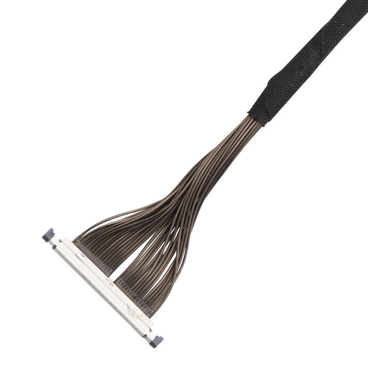 Cáp Lvds cho máy bay không người lái 32P Connector 32 Pin Micro Coaxial Cable I PEX 0.3mm Pitch 20496-032T-40