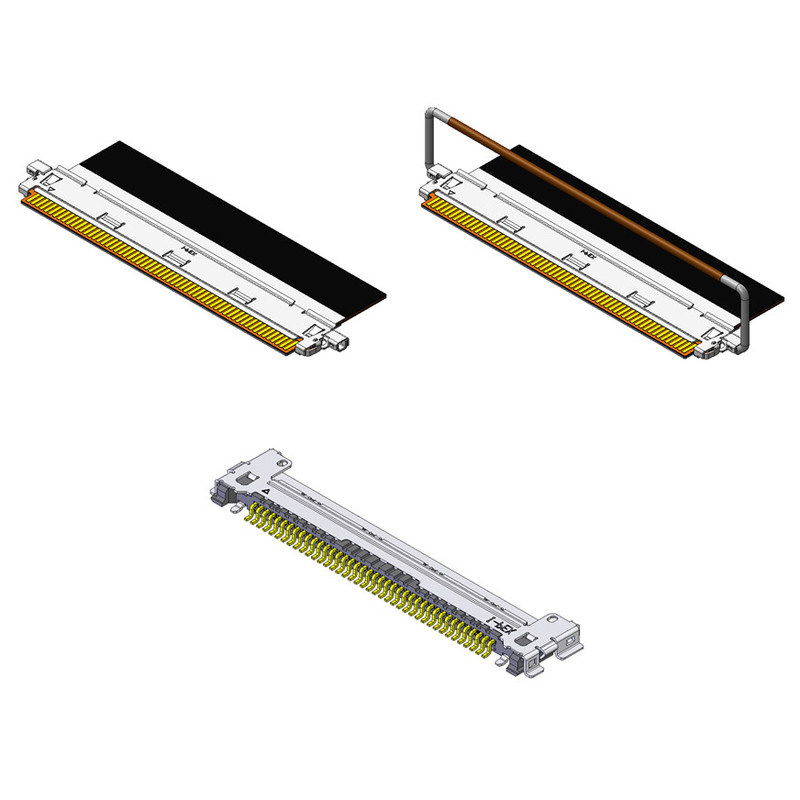 I-PEX CABLINE-CAF 40P Cáp đồng trục ô tô kết nối 20858-040T-01 40Pin hướng kết hợp ngang