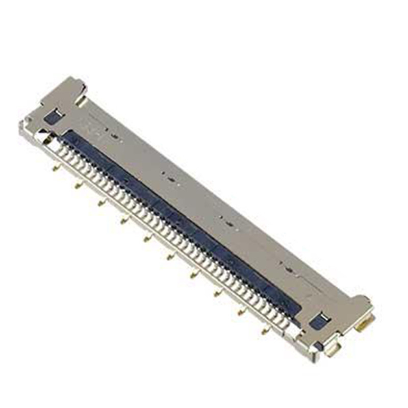 IIF 20856-040T-01 50P Bộ cáp đồng trục vi hoàn toàn được bảo vệ với nhiều điểm đất và khóa cơ khí