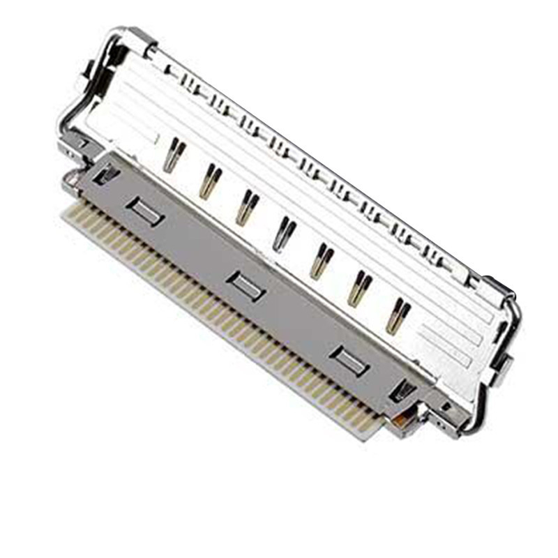 IIF 20856-040T-01 50P Bộ cáp đồng trục vi hoàn toàn được bảo vệ với nhiều điểm đất và khóa cơ khí
