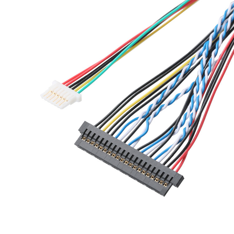 OEM / ODM LVDS Cable Assembly từ JAE FI-X30HL 30P 1.0mm Pitch đến JAE FI-S20S 20P Và SHLP-6P