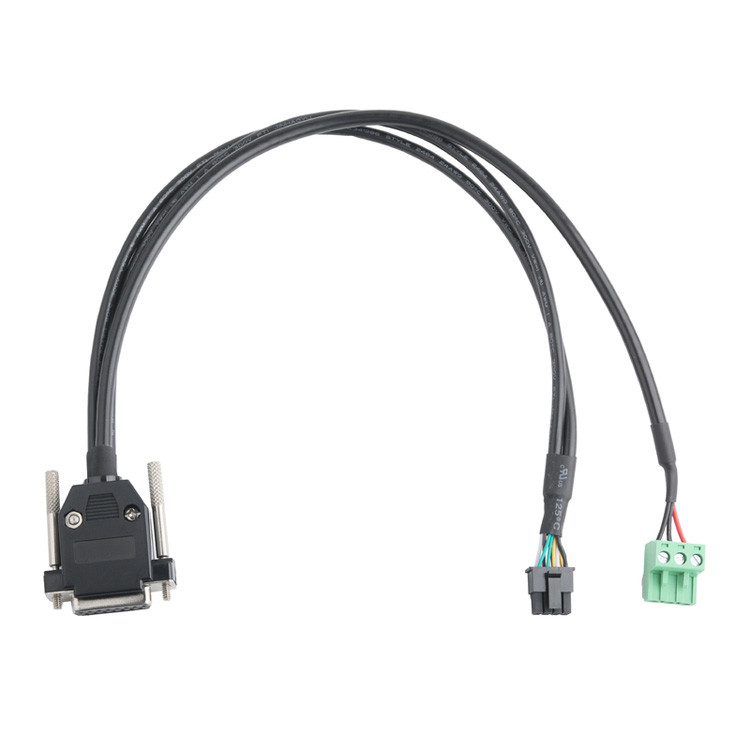 Kết nối cáp công nghiệp tùy chỉnh, Pitch 3.0mm DB-15P nữ đến HSG 43025-0800 Và Pitch 5.8mm 691352710003