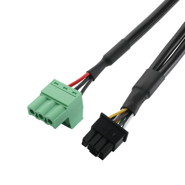 Kết nối cáp công nghiệp tùy chỉnh, Pitch 3.0mm DB-15P nữ đến HSG 43025-0800 Và Pitch 5.8mm 691352710003