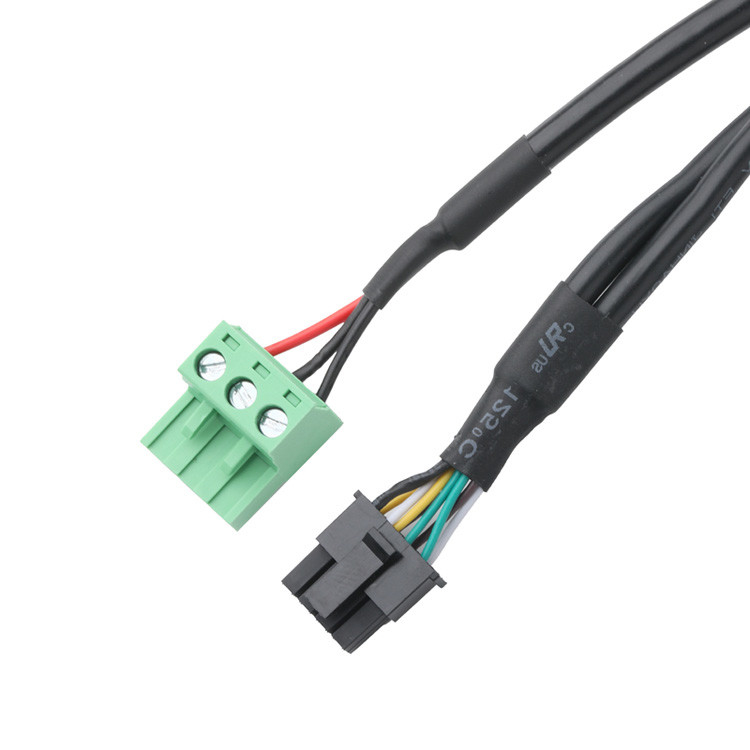 Kết nối cáp công nghiệp tùy chỉnh, Pitch 3.0mm DB-15P nữ đến HSG 43025-0800 Và Pitch 5.8mm 691352710003