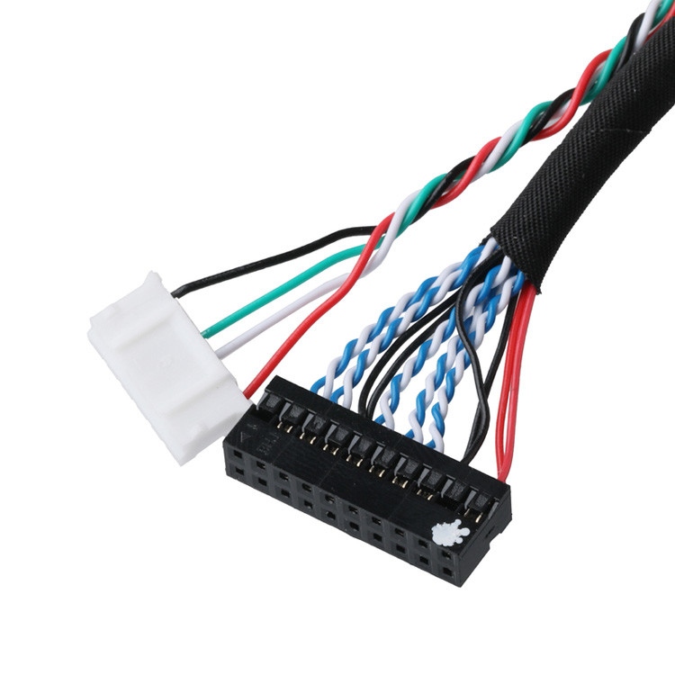Kết nối cáp LVDS Chuyển dữ liệu tín hiệu từ DF14-20P-1.25H đến kết nối PH2.0-6P và đầu cuối DH2.0-T