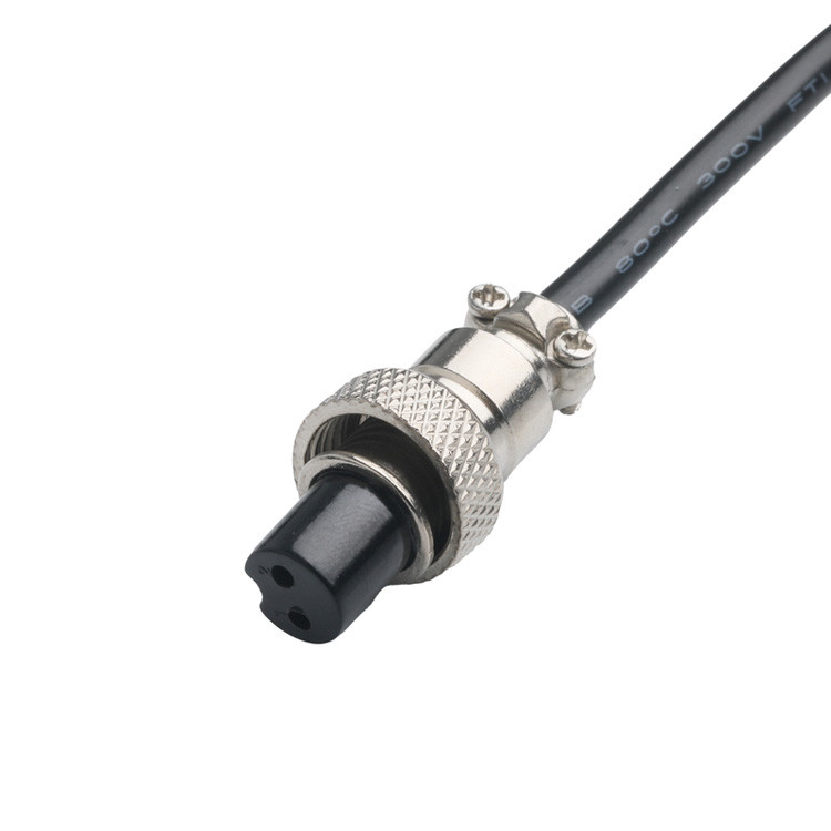 Bộ kết nối cáp tùy chỉnh OEM / ODM cho CLEAR PVC 30P D-SUB nữ đến GX12 M12-2P Connector