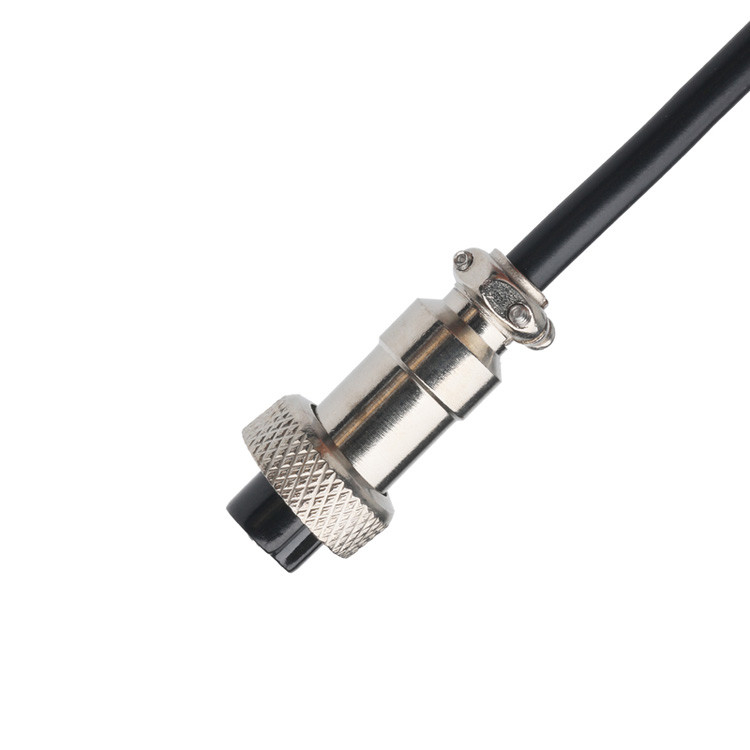 Bộ kết nối cáp tùy chỉnh OEM / ODM cho CLEAR PVC 30P D-SUB nữ đến GX12 M12-2P Connector
