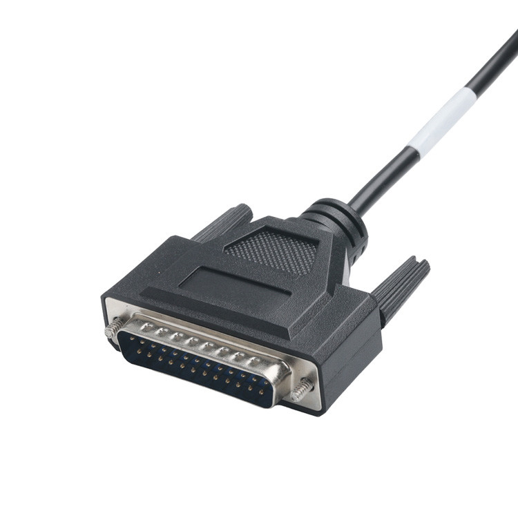 Bộ kết nối cáp tùy chỉnh OEM / ODM cho CLEAR PVC 30P D-SUB nữ đến GX12 M12-2P Connector
