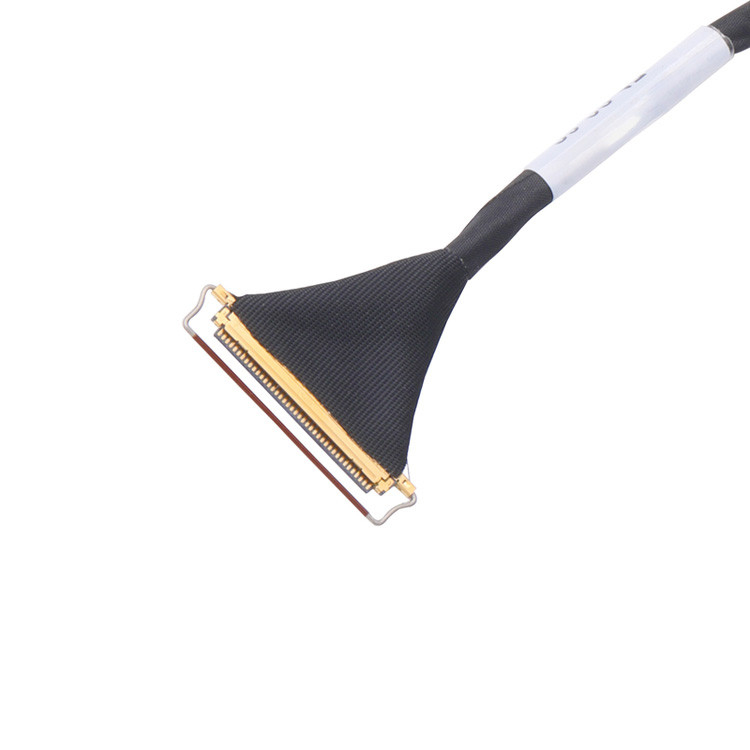 Loại kết hợp ngang Kết nối Micro-Coaxial cho Custom 40 pin Lvds Cable Assembly với 0.5mm Pitch Lcd Lvds Cable