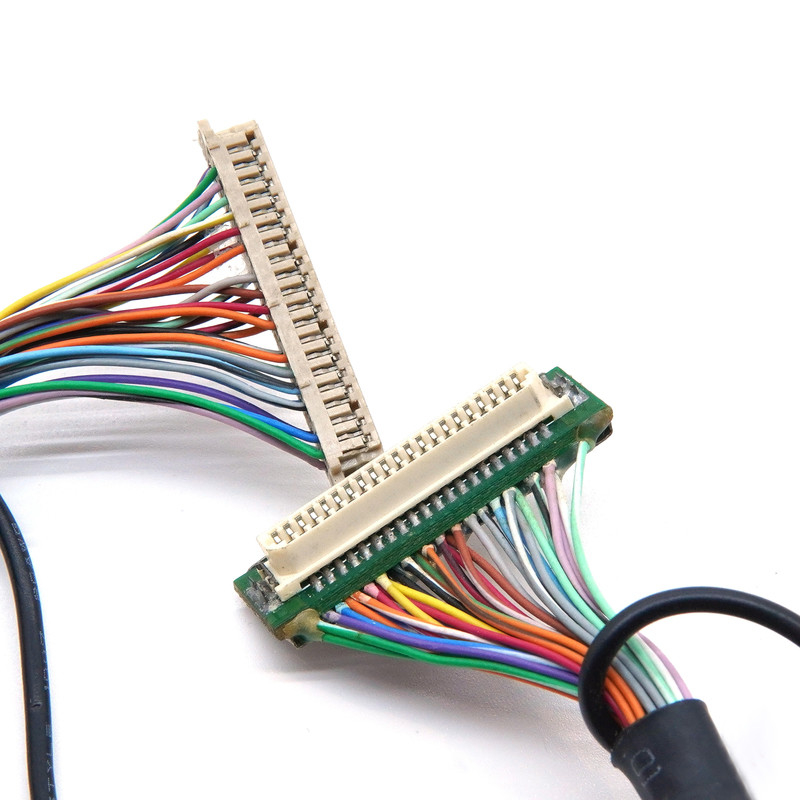 DF9 41P Sợi dây thép y tế cấp công nghiệp  DF9 41 Pin Screen Display Cable nữ Hot Press Flat Connect