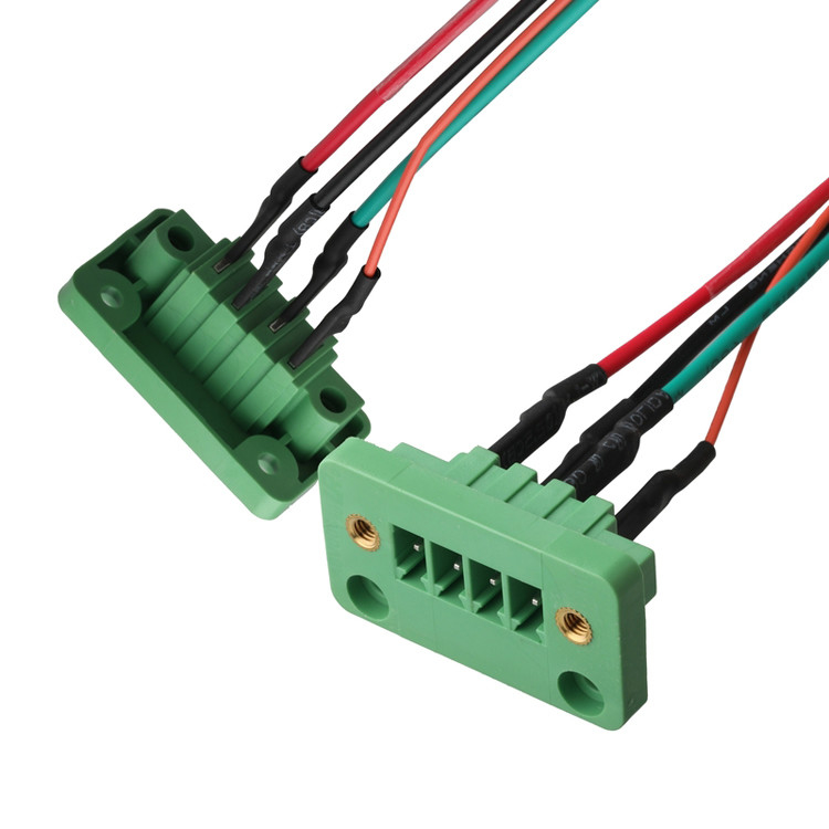 DFK-MC JL15CDGV-3.81 4Pin đến MX1.25-12Pin và UL Lobel Thông qua các khối đầu cuối tường