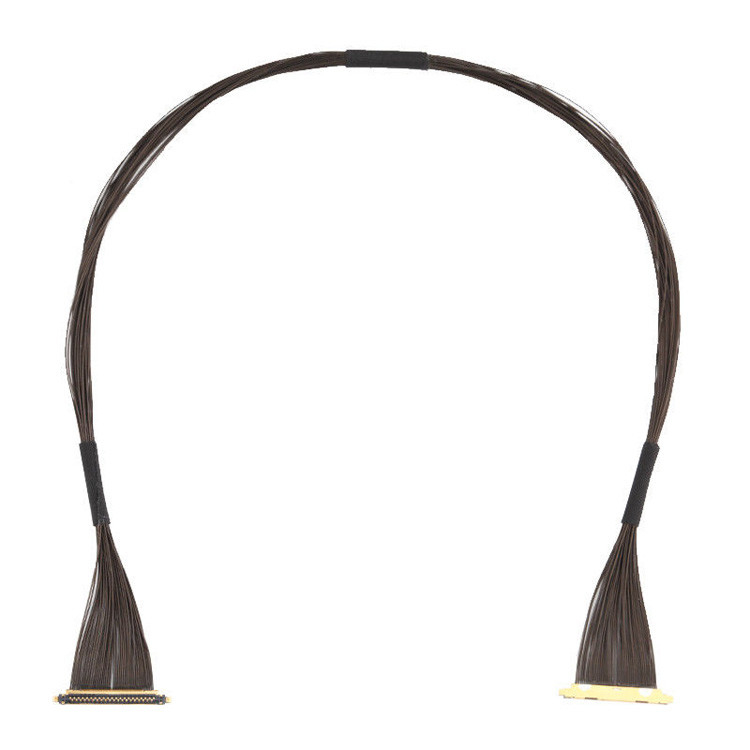 IPEX CABLINE®-UX II 40P UL11130 46AWG Micro Coaxial Cable Assembly I-PEX 20531-040t-02 IDC Forming OEM / ODM