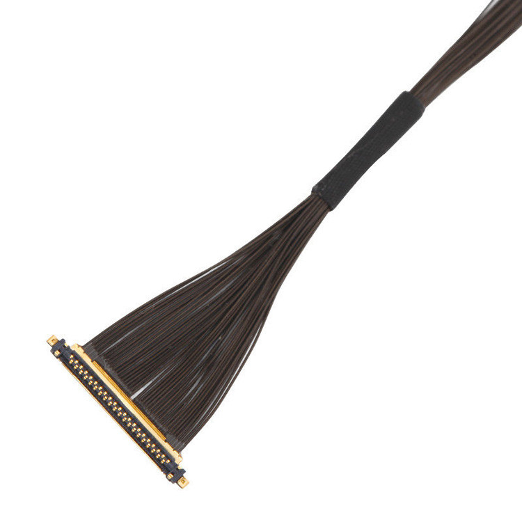 IPEX CABLINE®-UX II 40P UL11130 46AWG Micro Coaxial Cable Assembly I-PEX 20531-040t-02 IDC Forming OEM / ODM