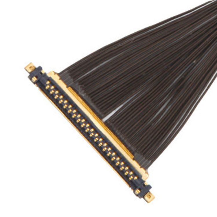 IPEX CABLINE®-UX II 40P UL11130 46AWG Micro Coaxial Cable Assembly I-PEX 20531-040t-02 IDC Forming OEM / ODM