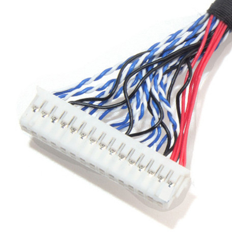 Bộ cáp LCD LVDS 1.0mm Pitch JAE Fix-30ssl-Hf đến  DF13 EDP 26AWG