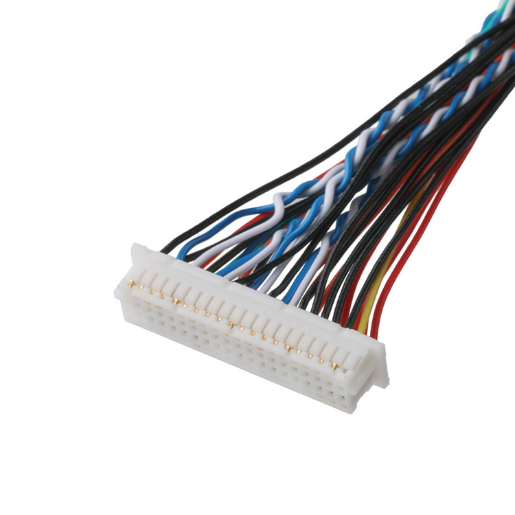 Cáp LVDS FI-X30HL 30P đến DF20A-40P hoặc 9P HSG Cable Coaxial Connector OEM / ODM