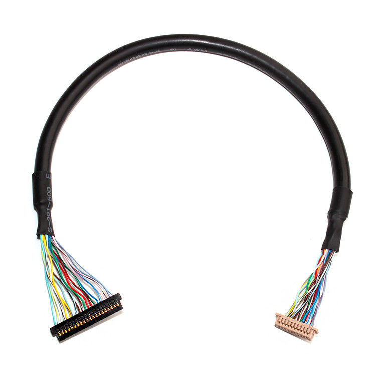 Bộ lắp ráp cáp LVDS với độ cao 1.0mm và 32AWG, sử dụng đầu nối LCD  DF13-20DS-1.25C