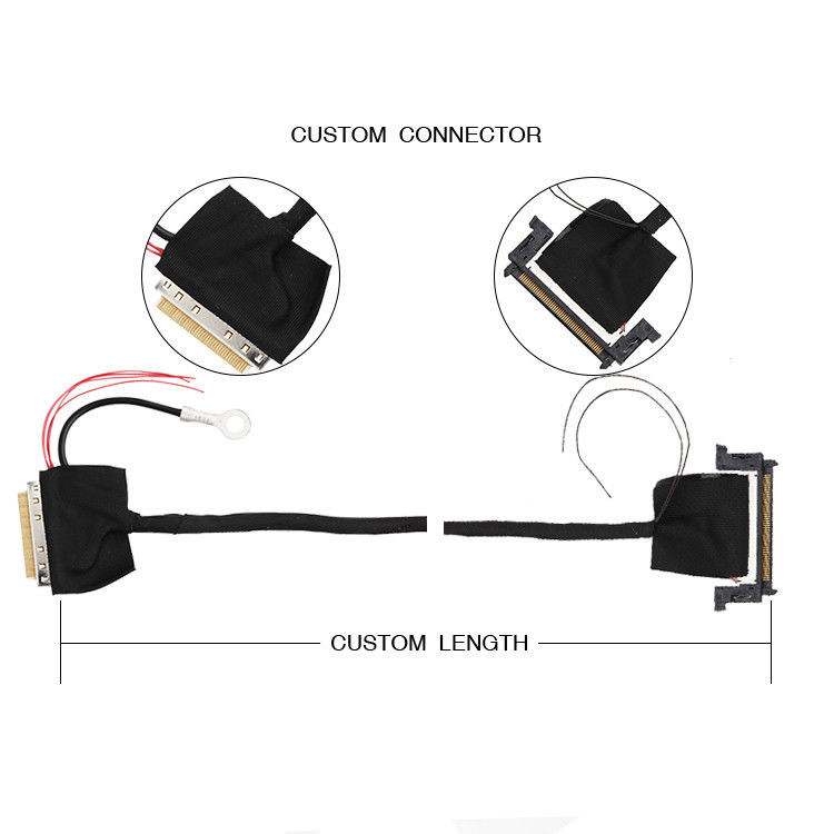 32AWG LVDS Cable Assembly 40 Pin 88441-40 đến 50 Pin JAE F1-RE51HL