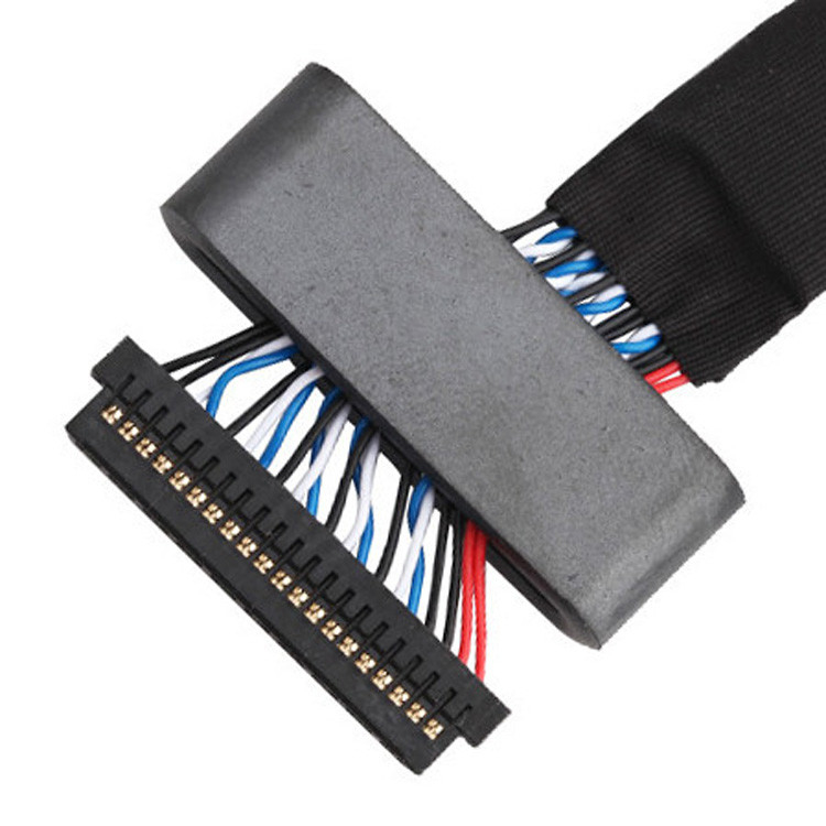Bộ cáp LVDS từ JAE FI-S20S đến FI-X30HL, với độ cao 1,25 mm và được định giá cho 500VAC