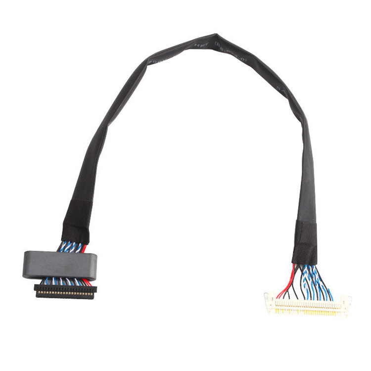 Bộ cáp LVDS từ JAE FI-S20S đến FI-X30HL, với độ cao 1,25 mm và được định giá cho 500VAC