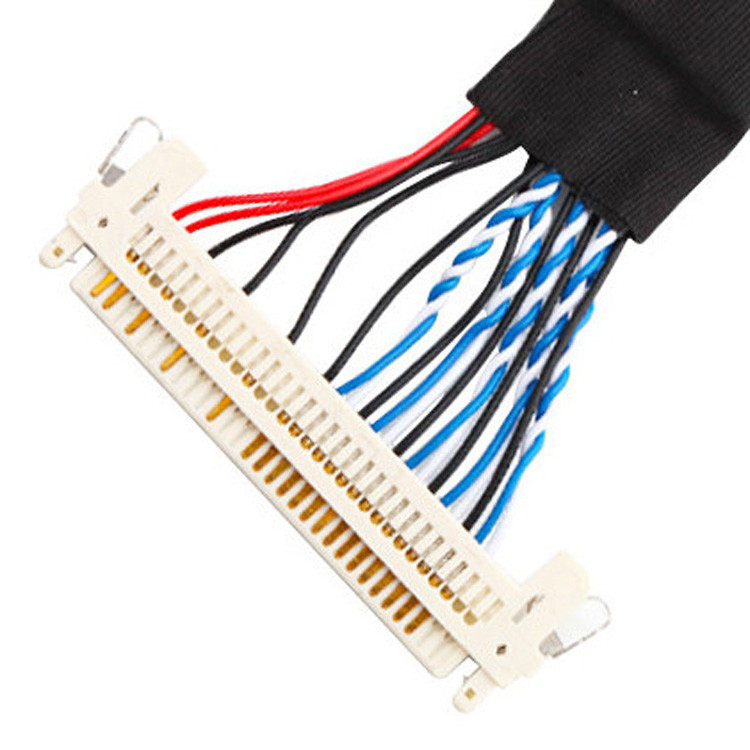 Bộ cáp LVDS từ JAE FI-S20S đến FI-X30HL, với độ cao 1,25 mm và được định giá cho 500VAC