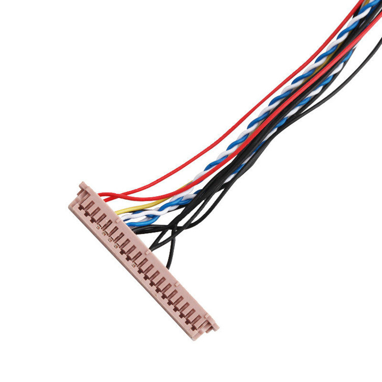 ISO14001 Lvds Lcd Cable Assembly 20453-230T đến PH2.0 PHR-6P 1255H-2