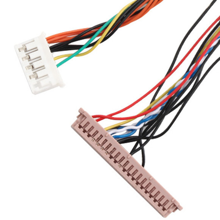 ISO14001 Lvds Lcd Cable Assembly 20453-230T đến PH2.0 PHR-6P 1255H-2