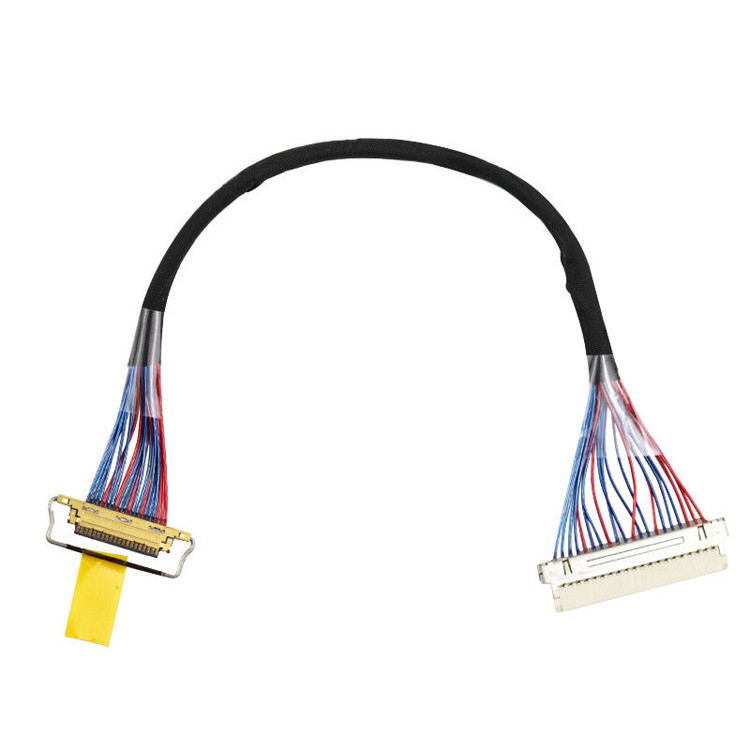 0.5mm Pitch 20453-220t-03 Lvds Cable Assembly Df19g-20s đến I-Pex ISO14001