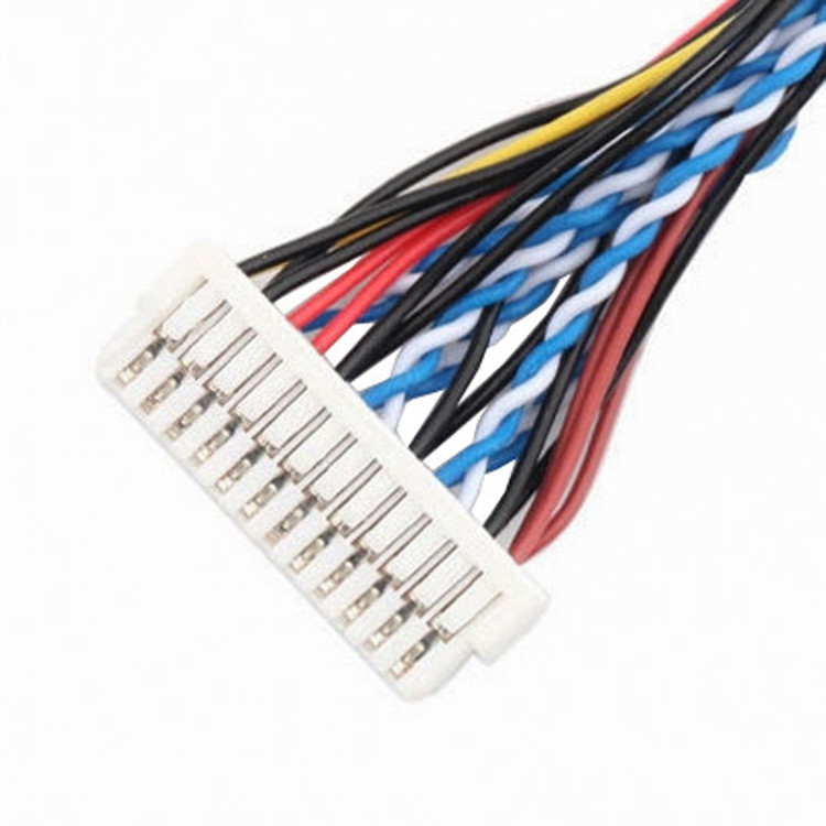 24pin MOLEX 504186-2400 30pin JAE FI-X30HL LCD LVDS Cable Assembly Độ dài tùy chỉnh
