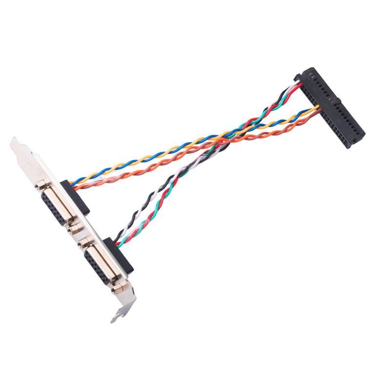 Cáp 2 cặp Lvds Đầu nối Db15 Nữ 15 chân 205205-2 Điện đến 40 chân
