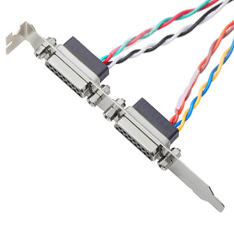 Cáp 2 cặp Lvds Đầu nối Db15 Nữ 15 chân 205205-2 Điện đến 40 chân