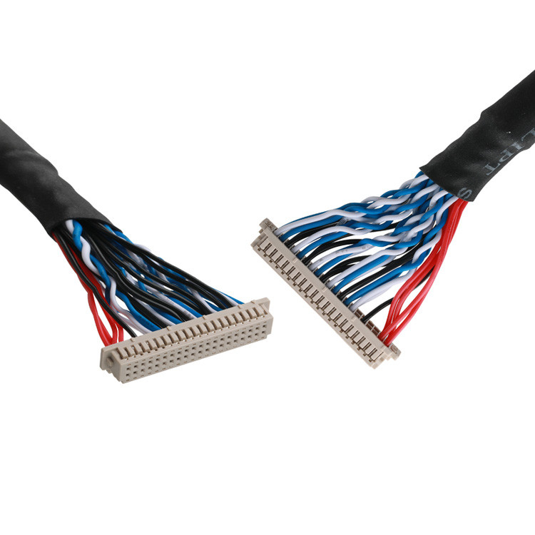 OEM / ODM Cáp dây dài tùy chỉnh UL1061 30AWG từ JAE FI-RE51HL-51Pin đến  DF13-40DS