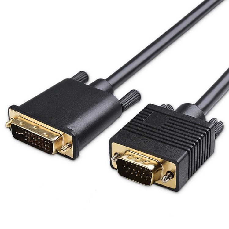 ROHS DVI-I 24 + 5 Pin để VGA Cable LVDS LCD Assembly Connector OEM / ODM
