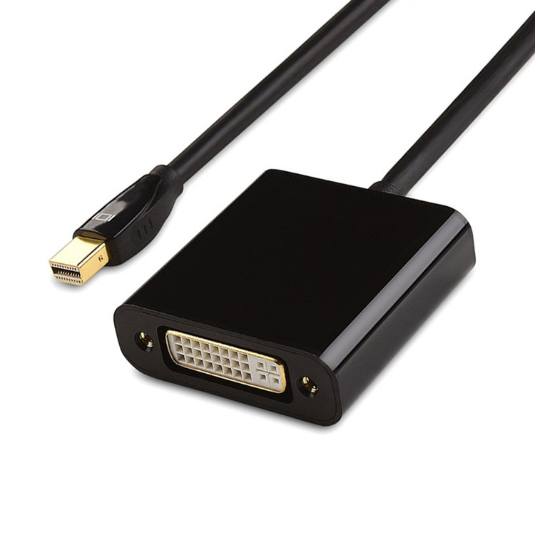 OEM / ODM Lvds Cable Assembly Mini Displayport To Dvi 3 In 1 Adapter Connector