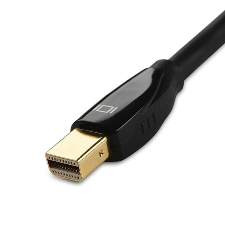 OEM / ODM Lvds Cable Assembly Mini Displayport To Dvi 3 In 1 Adapter Connector