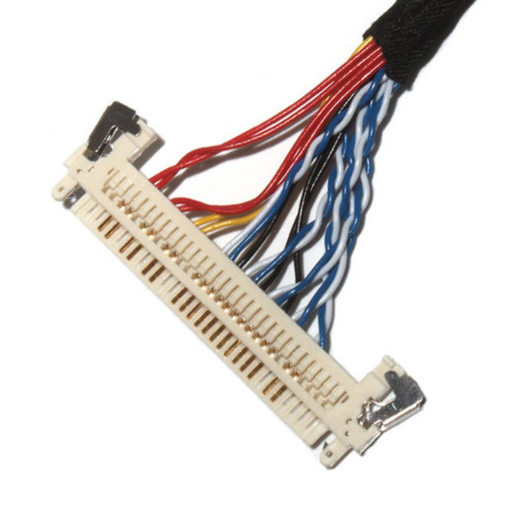 Tùy chỉnh chiều dài 2.0mm Pitch Lvds Cable Assembly 30 Pin IPEX DF11-24DS-2C đến FI-X3OHL OEM / ODM