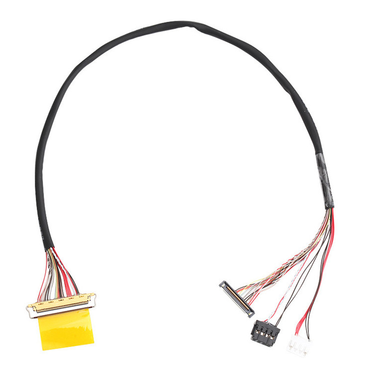 Đầu nối JST PHR-4 với IPEX 20453-240T-03 đến 20380-R30T-06 Lắp ráp cáp khai thác LVDS