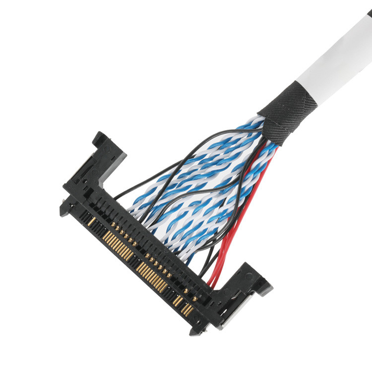 Lắp ráp cáp OEM / ODM LVDS từ cáp JAE FI-RE51HL 51-pin đến DP2.0 30-pin hoặc EGN UL 1571 28AWG