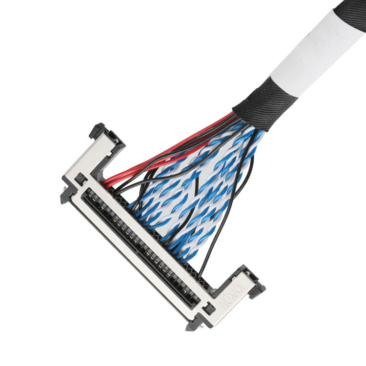 Lắp ráp cáp OEM / ODM LVDS từ cáp JAE FI-RE51HL 51-pin đến DP2.0 30-pin hoặc EGN UL 1571 28AWG