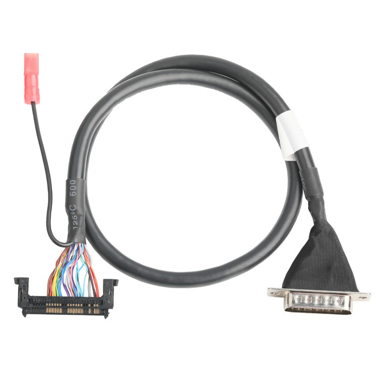 OEM / ODM LVDS Cable Assembly From JAE FI-RE51HL 51-Pin To HD-SUB 26-Pin Male Solder UL 1007 20AWG Cable