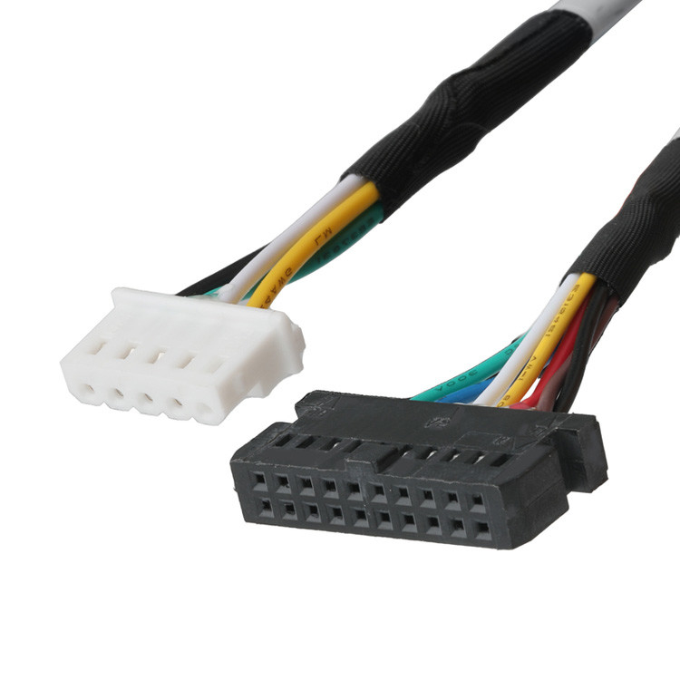 OEM / ODM Cáp LVDS từ LHE PHSD 30P Pitch 2.0mm đến A2545 20P Pitch 2.54mm, Sợi UL1007 24AWG, Màu sắc theo Pin-Out