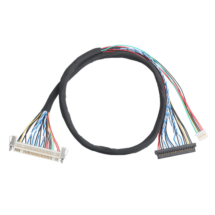 JAE FI-X30HL 30P 1.0mm pitch đến JAE FI-S20S 20P và SHLP-6P bộ sưu tập cáp LVDS OEM / ODM
