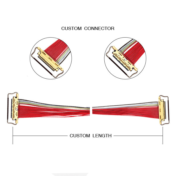 Cáp 0,5mm Pitch 20453-220T-03 LVDS EDP Cáp 20 Pin 20453 CABLINE-VS