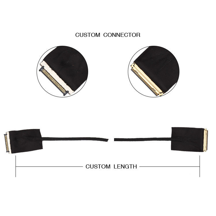 30 Pin 0.5mm Pitch LVDS EDP Cable 20453-230t-03 đến Kel Usl20-30s