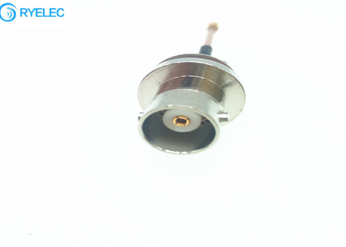 Bộ cáp RF chống nước IP67 BNC nữ phía sau blukhead đến IPX UFL RG178 slice plated copper pigtail cable