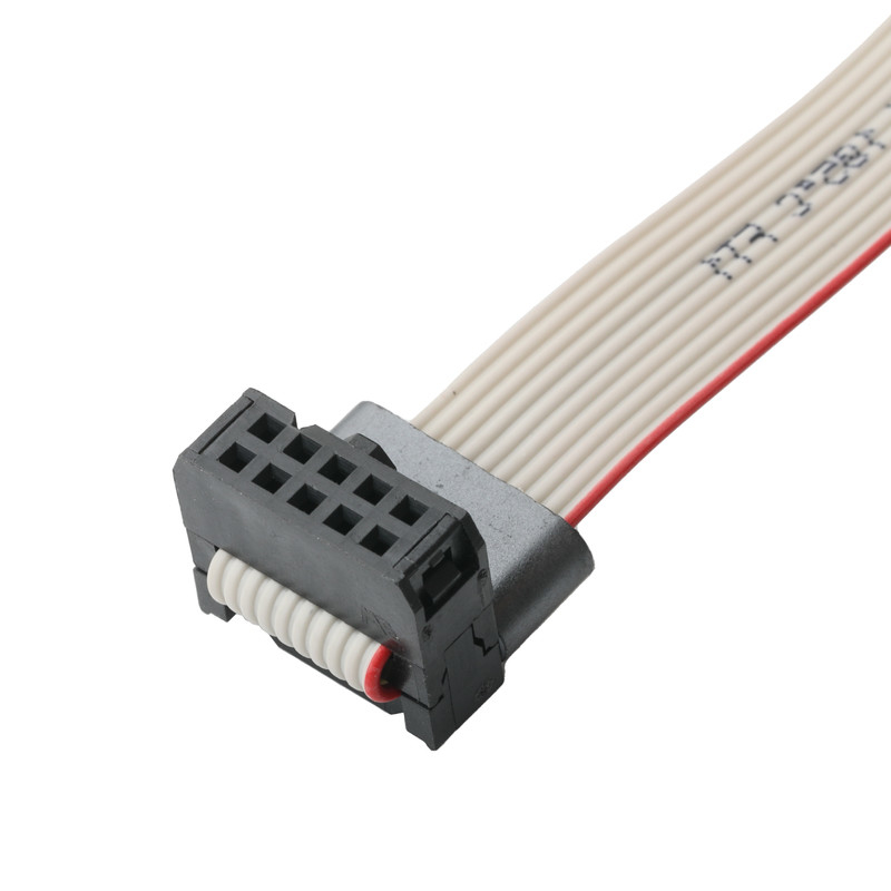 IDC FC-10Pin 2,54mm pitch UL2651 28AWG*10P Idc Flat Ribbon Cable 1,27mm Pitch 10 Pin Cho điện tử OEM / ODM