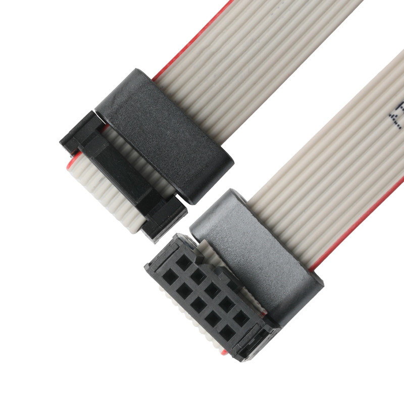 IDC FC-10Pin 2,54mm pitch UL2651 28AWG*10P Idc Flat Ribbon Cable 1,27mm Pitch 10 Pin Cho điện tử OEM / ODM