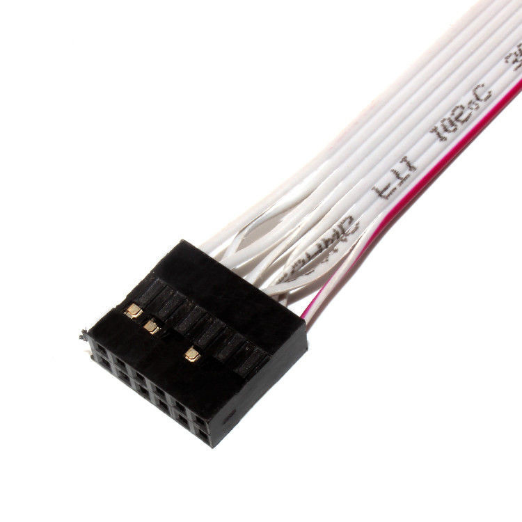 IDC 12 PIN Flat Flexible Ribbon Cable DF19 TO JST RF cho cáp điện PCBA