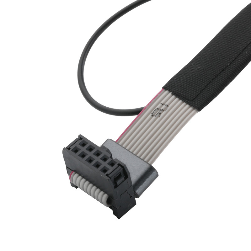 IDC FC-10P và TER M4 pitch 1.27mm Kết nối cáp đất với dây vòng UL2651 28AWG cáp OEM / ODM